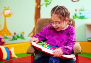 Participants of the NDIS Program learning using a laptop board